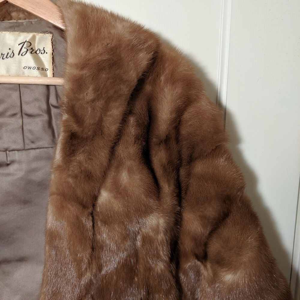 Vintage Fur Wrap - REAL FUR w/pockets!